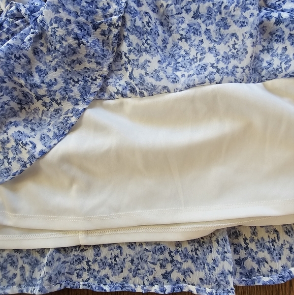 Trixxi Blue Floral Halter Dress Size Women's  XL - Picture 11 of 13